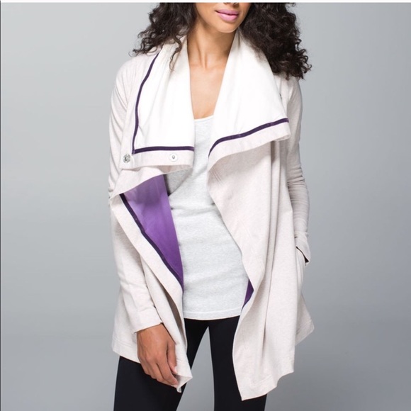 lululemon athletica Jackets & Blazers - Lululemon Savasana Purple Ombre Wrap Jacket